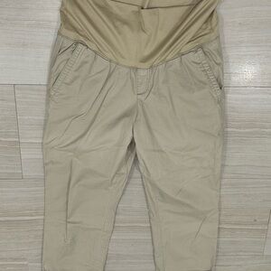 Old Navy Tan Maternity Pants- size L